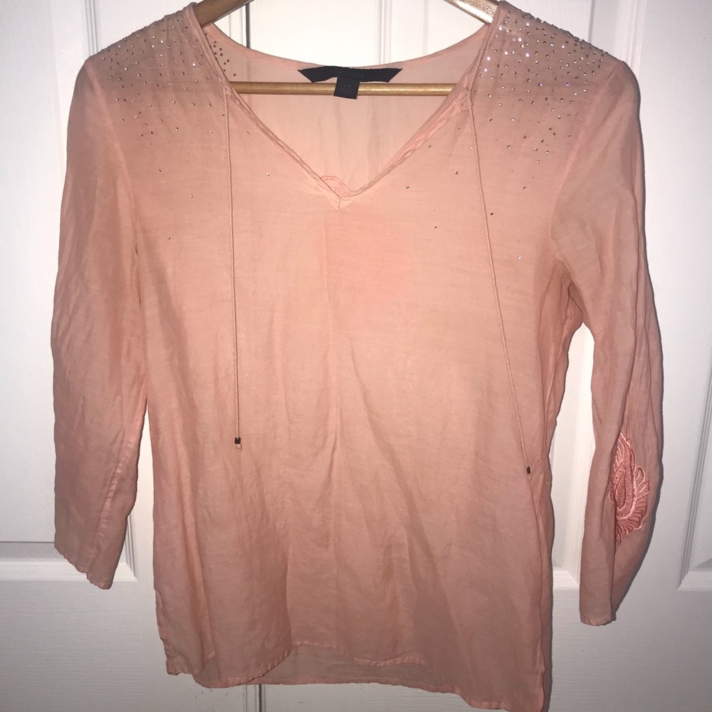 Sparkle on shoulder Blouse